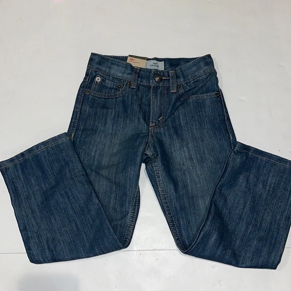 LEVIS 514 adjustable waistband straight leg slim fit jeans size 6 regular